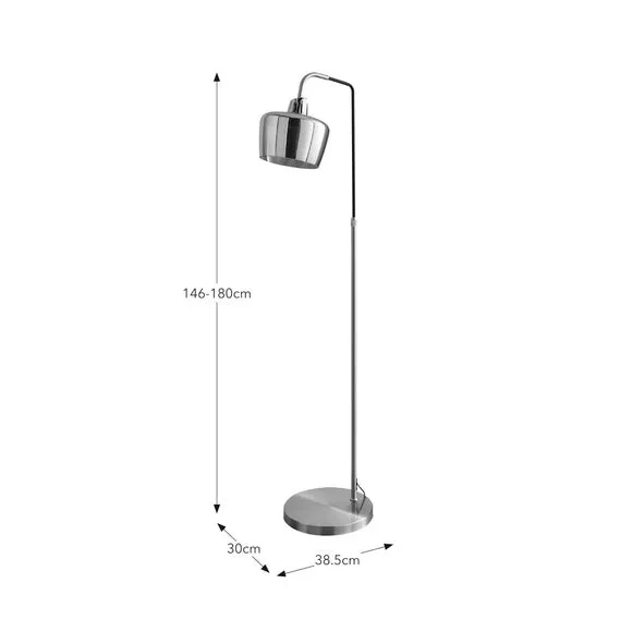 Auburn Industrial Adjustable Floor Lamp 6