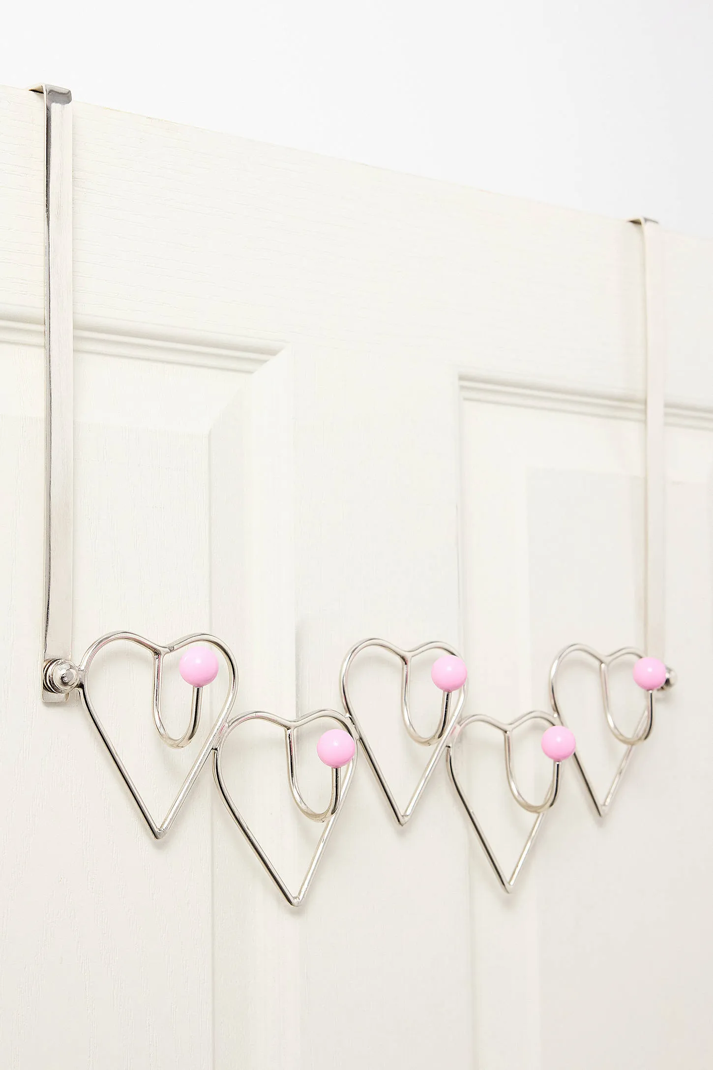 Heart Over-The Door Hook - Silver 3