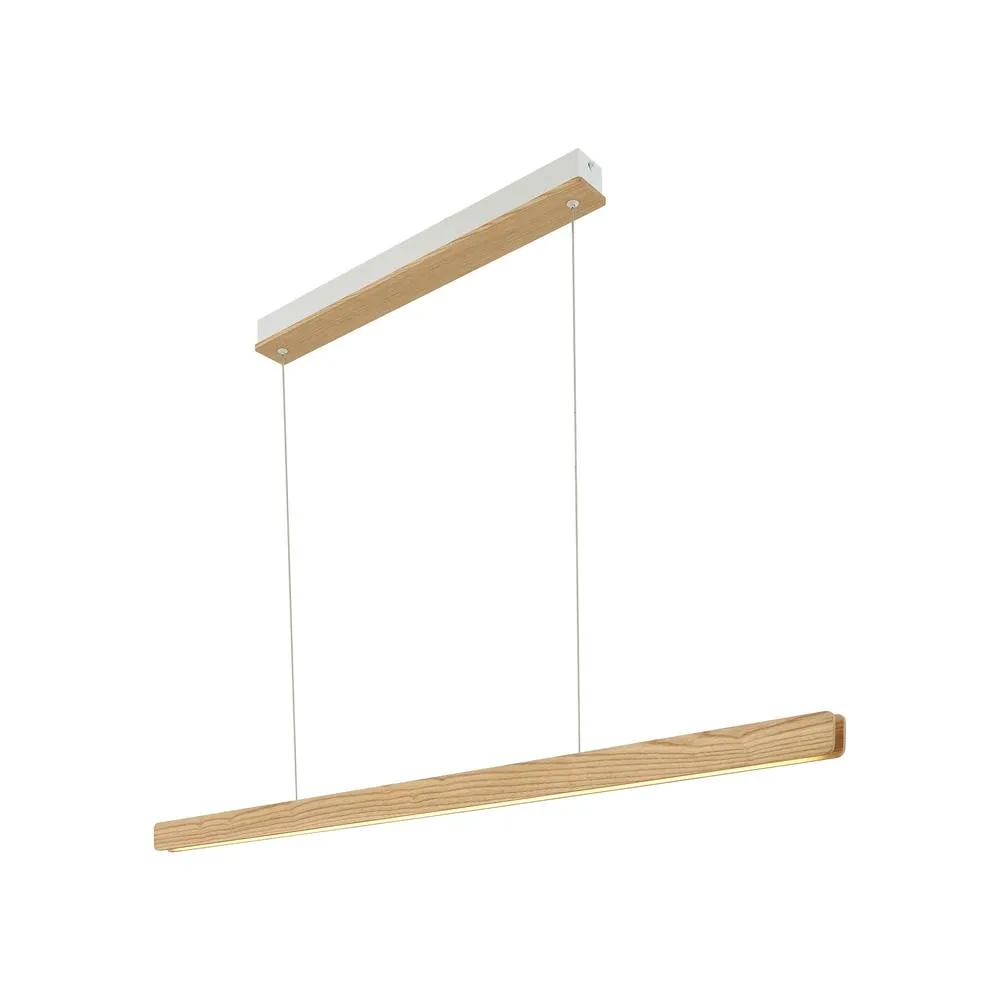 Nordlux Modern Indoor Pendant Light Brown Wood Intergrated LED 30, 000hrs - Mains Powered, IP20