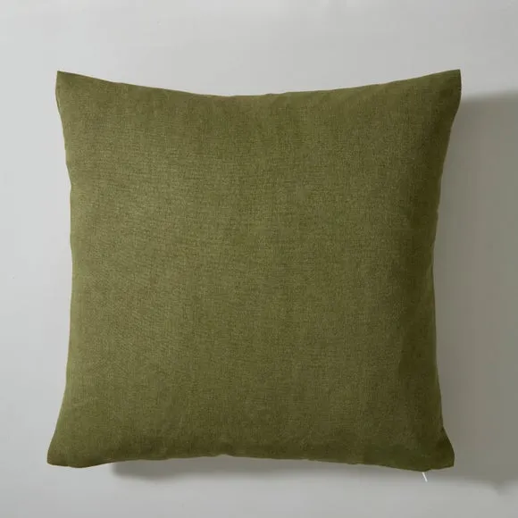 Scandi Floral Olive Cushion 4