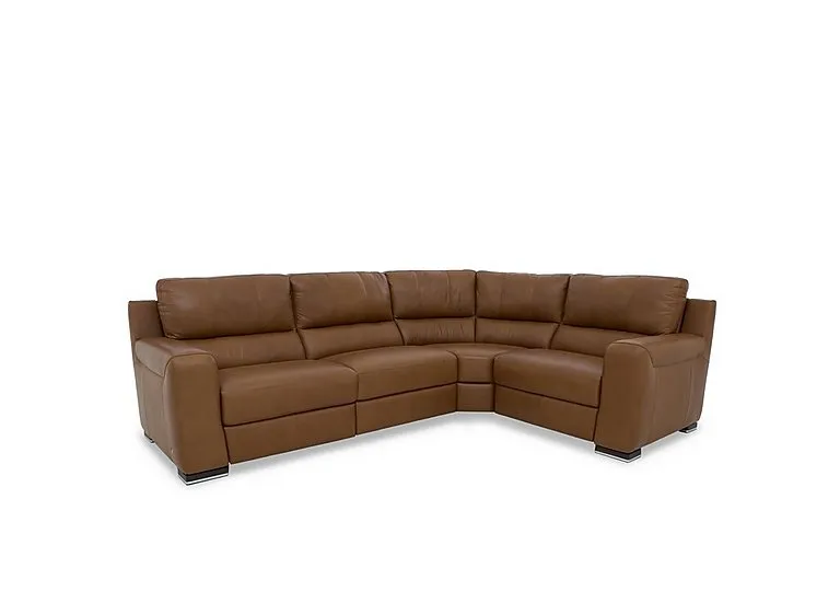 Viali Leather Right Hand Facing Corner Power Recliner Sofa - Sofas and Armchairs - In Time for Christmas
