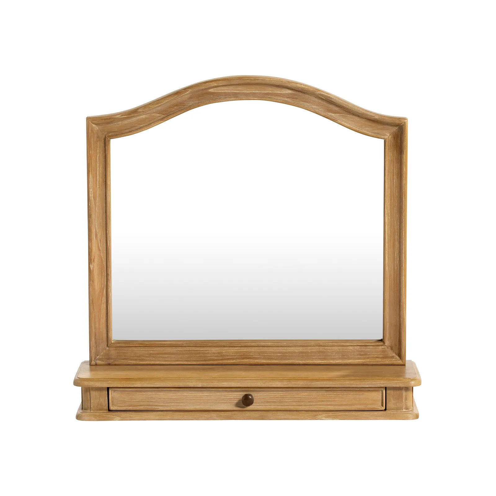 Cecile Gallery Mirror, Square, Neutral Wood | Barker & Stonehouse 3