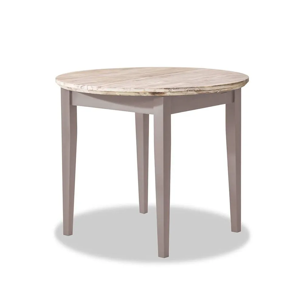 Statement Furniture Florence Round Extendable Kitchen Dining Table in Taupe 4