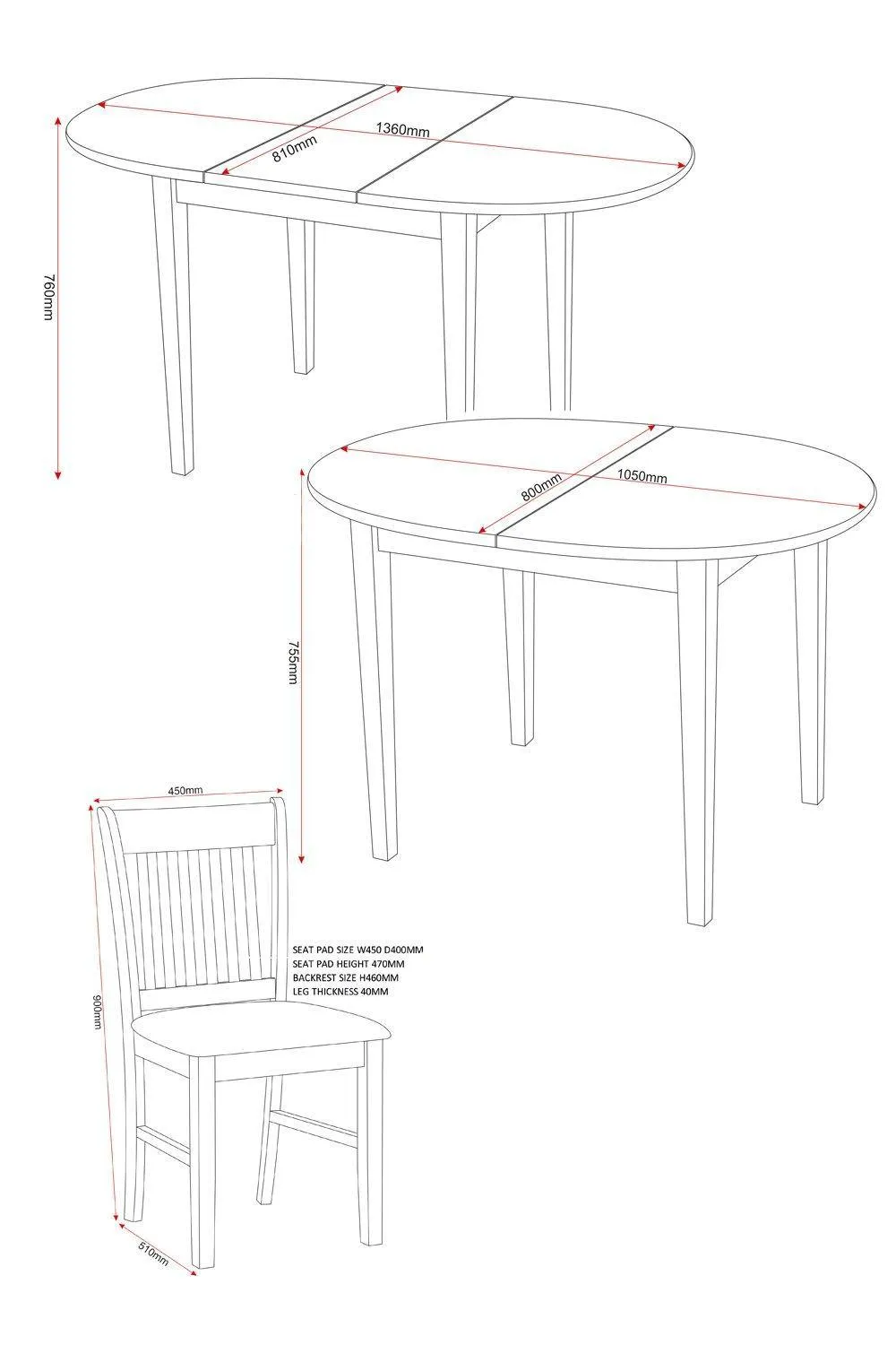 Seconique Oxford Extending Dining Set in Natural 6