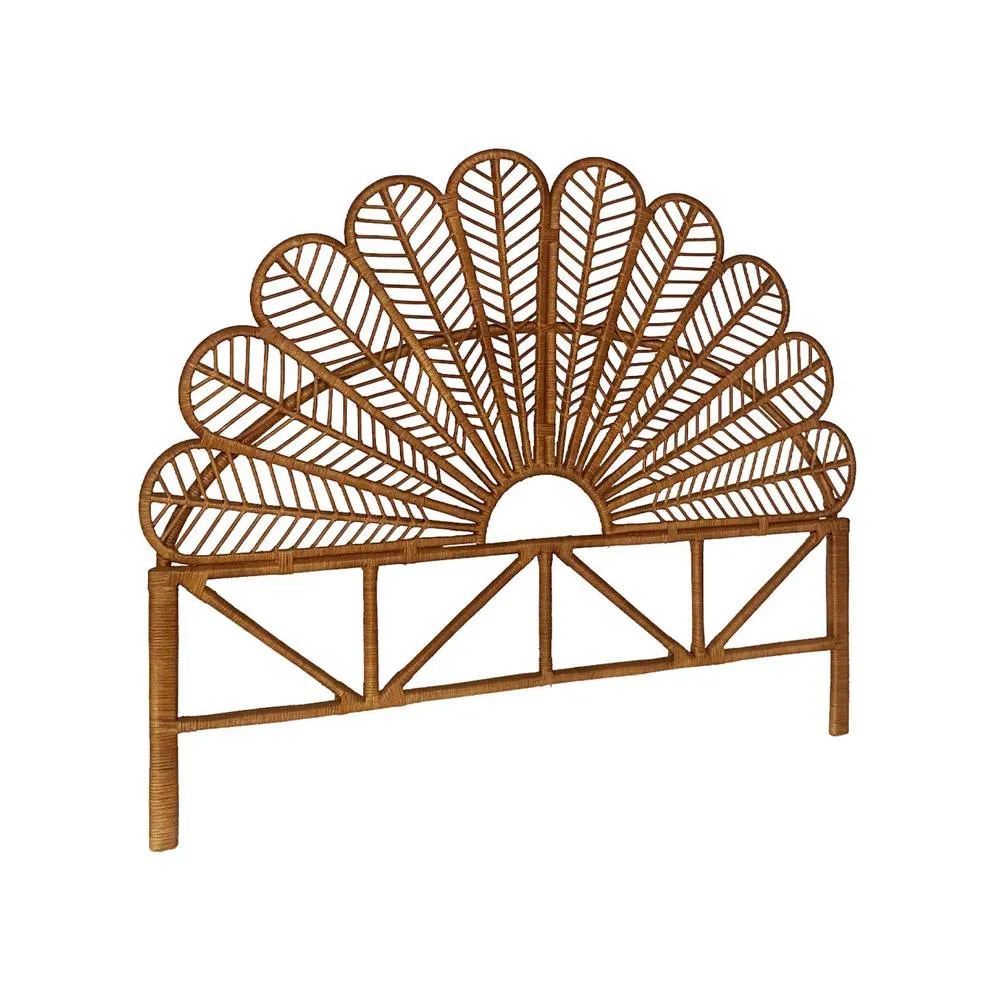 sweeek Dark rattan headboard in Dark Brown 2