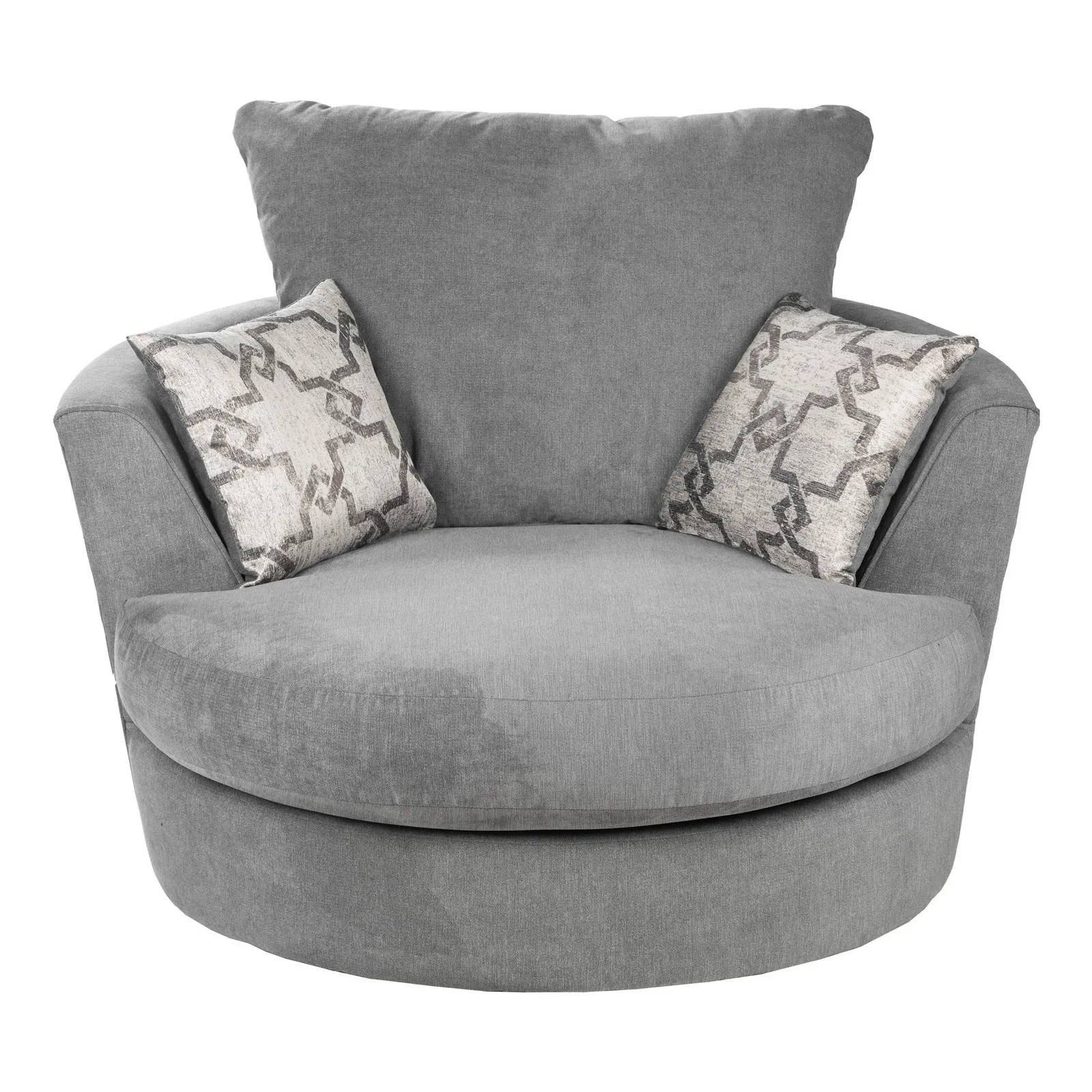 Washington Fabric Swivel Chair Grey