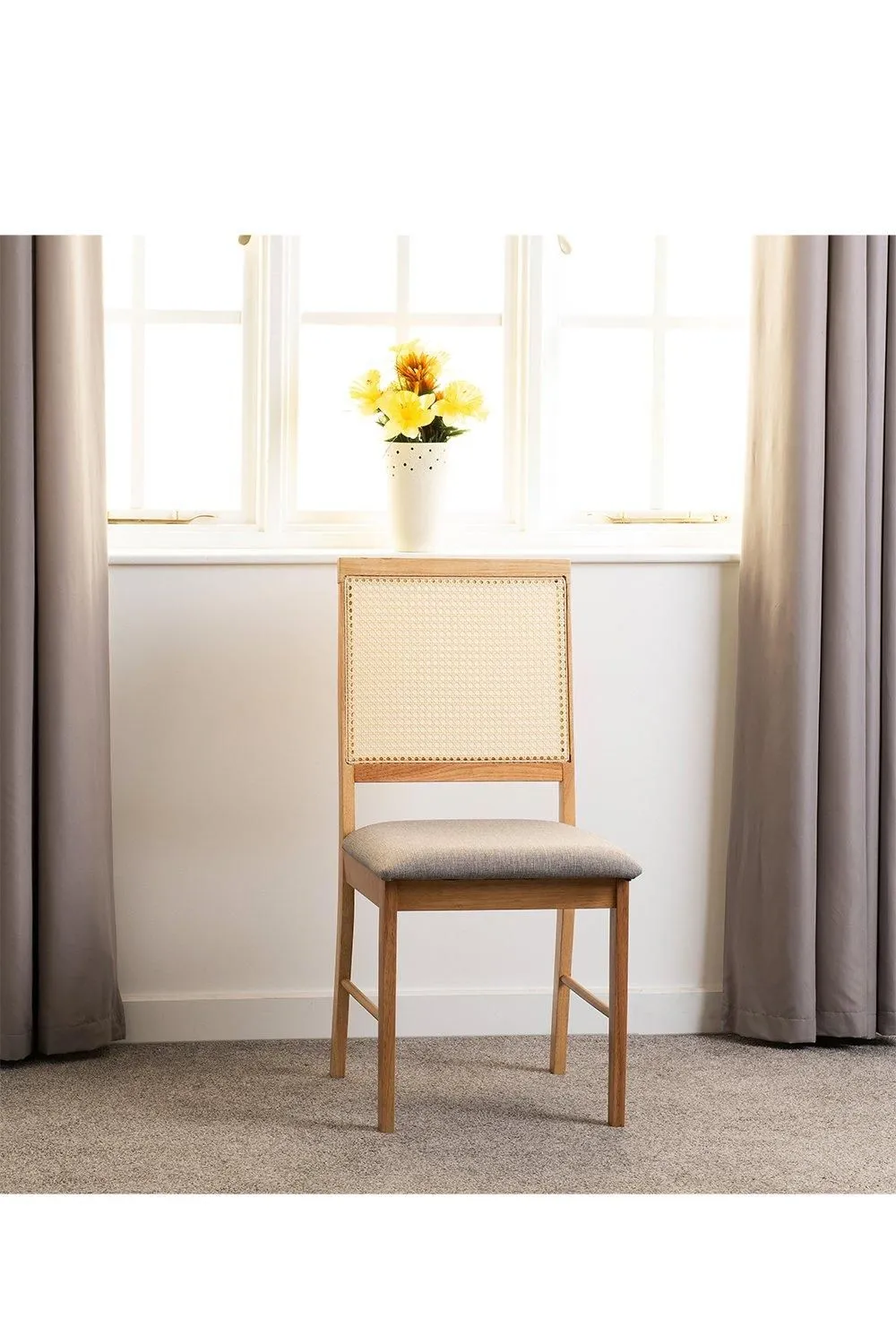 Seconique Ellis Chair (Box of 2) in Light Oak
