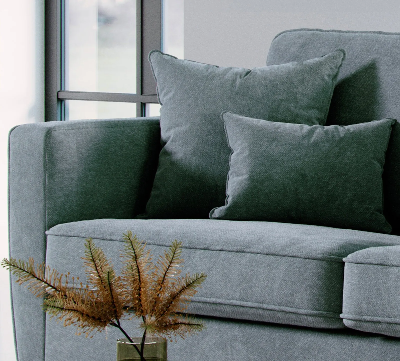 The Great Sofa Company Jackson Chenille Sofa Bed in Mid Grey 5