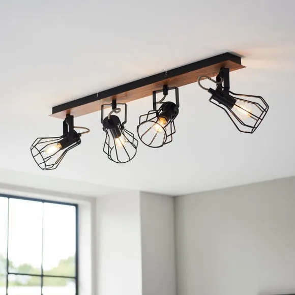 Return - Fulton 4 Light Semi Flush Spotlight Bar