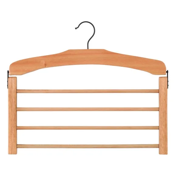 Wooden Black Multi Trouser Hanger 2