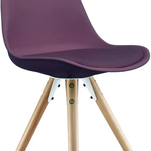 Fusion Living Soho Plastic Dining Chair with Pyramid Legs 6