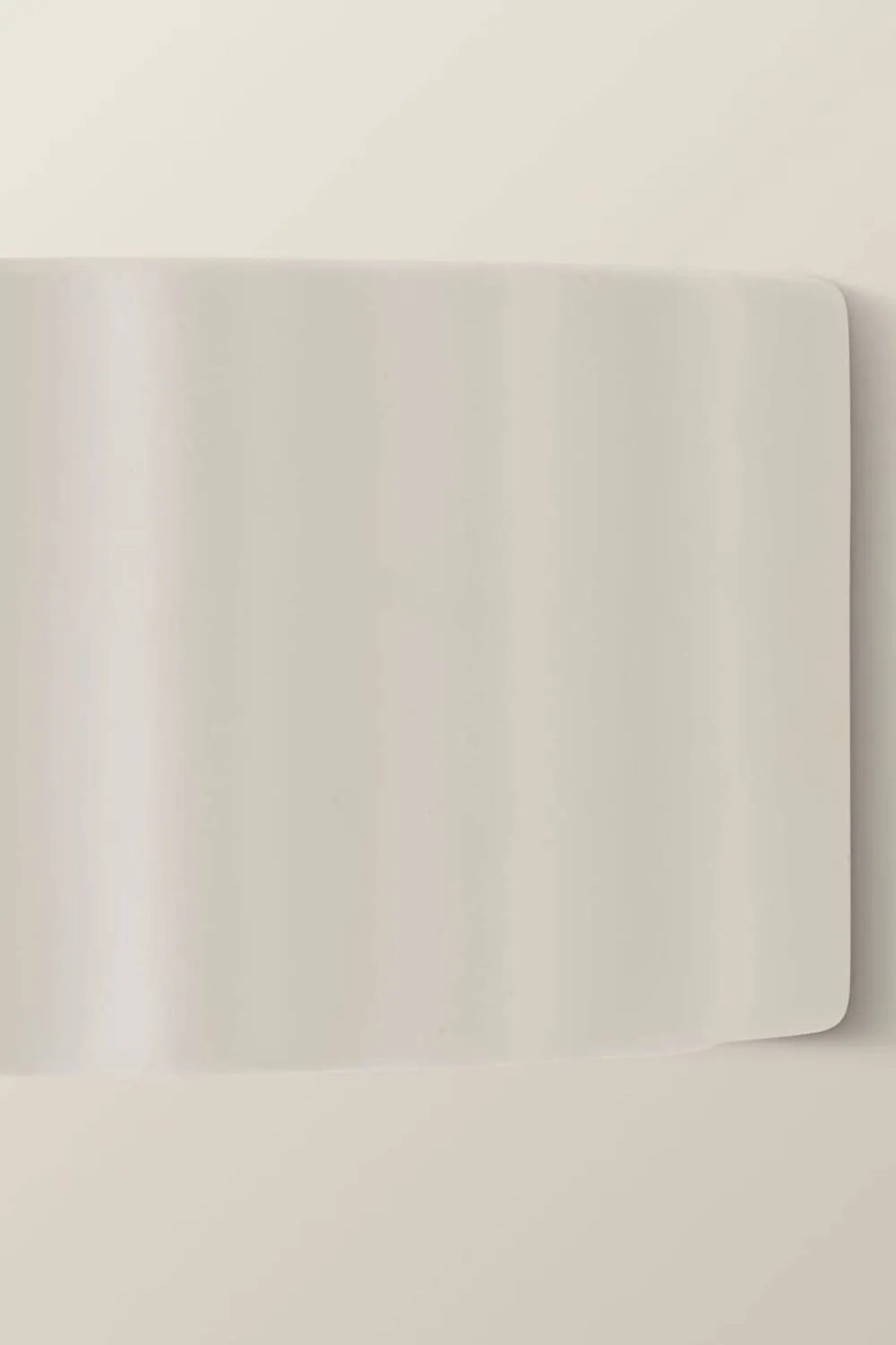 ValueLights Pablo Curved Ribbed Ceramic Flush Wall Sconce Light with Bulb in Soft White 5