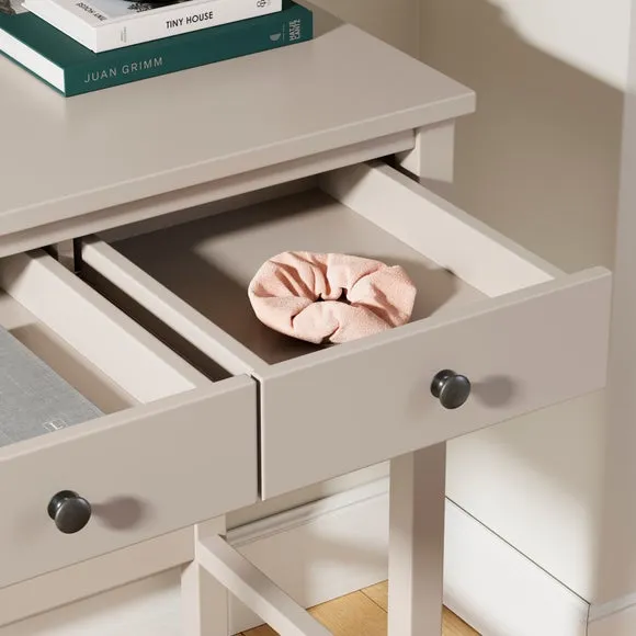 Lynton 2 Drawer Compact Dressing Table 3