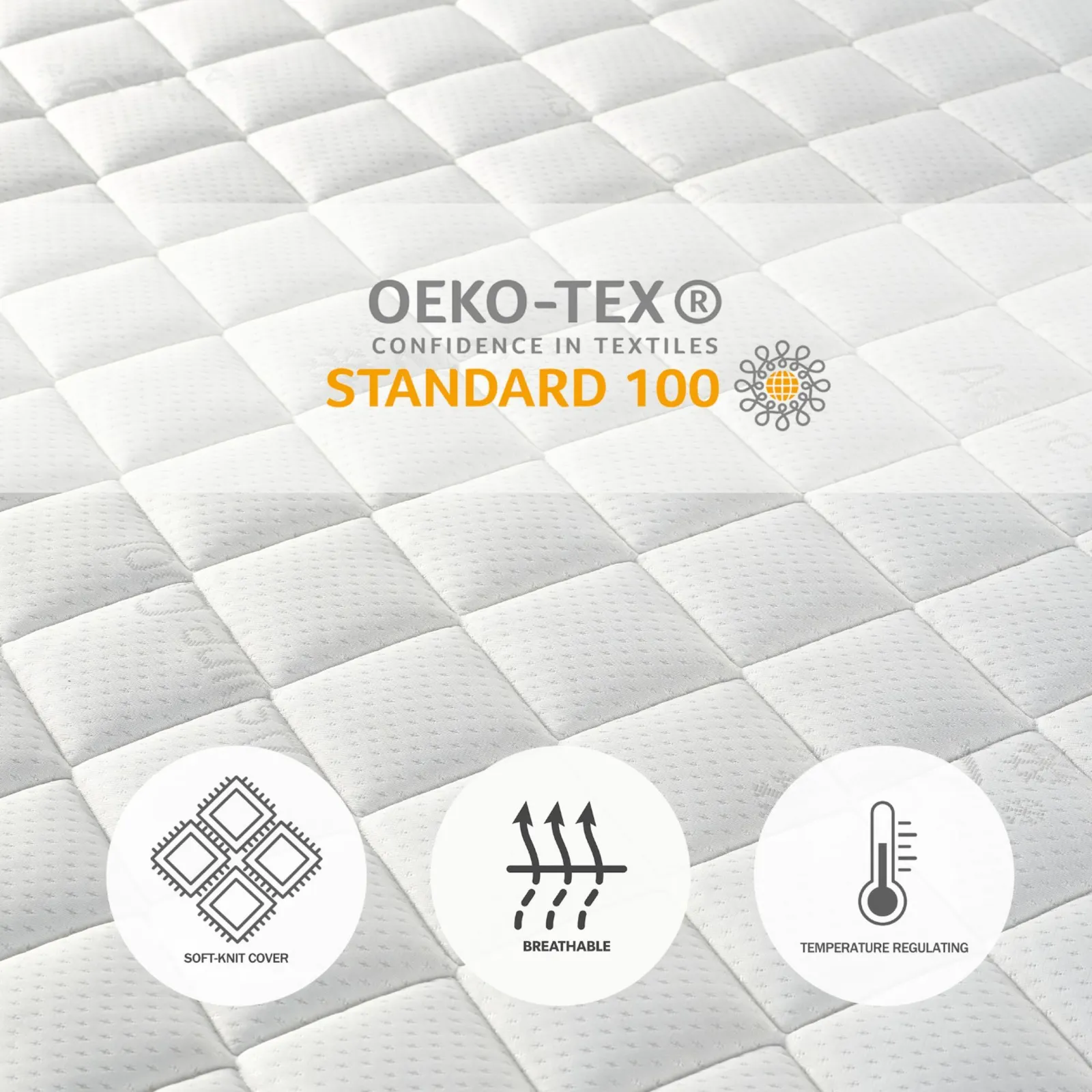 Catherine Lansfield Air Pure Breathable Mattress in White 4