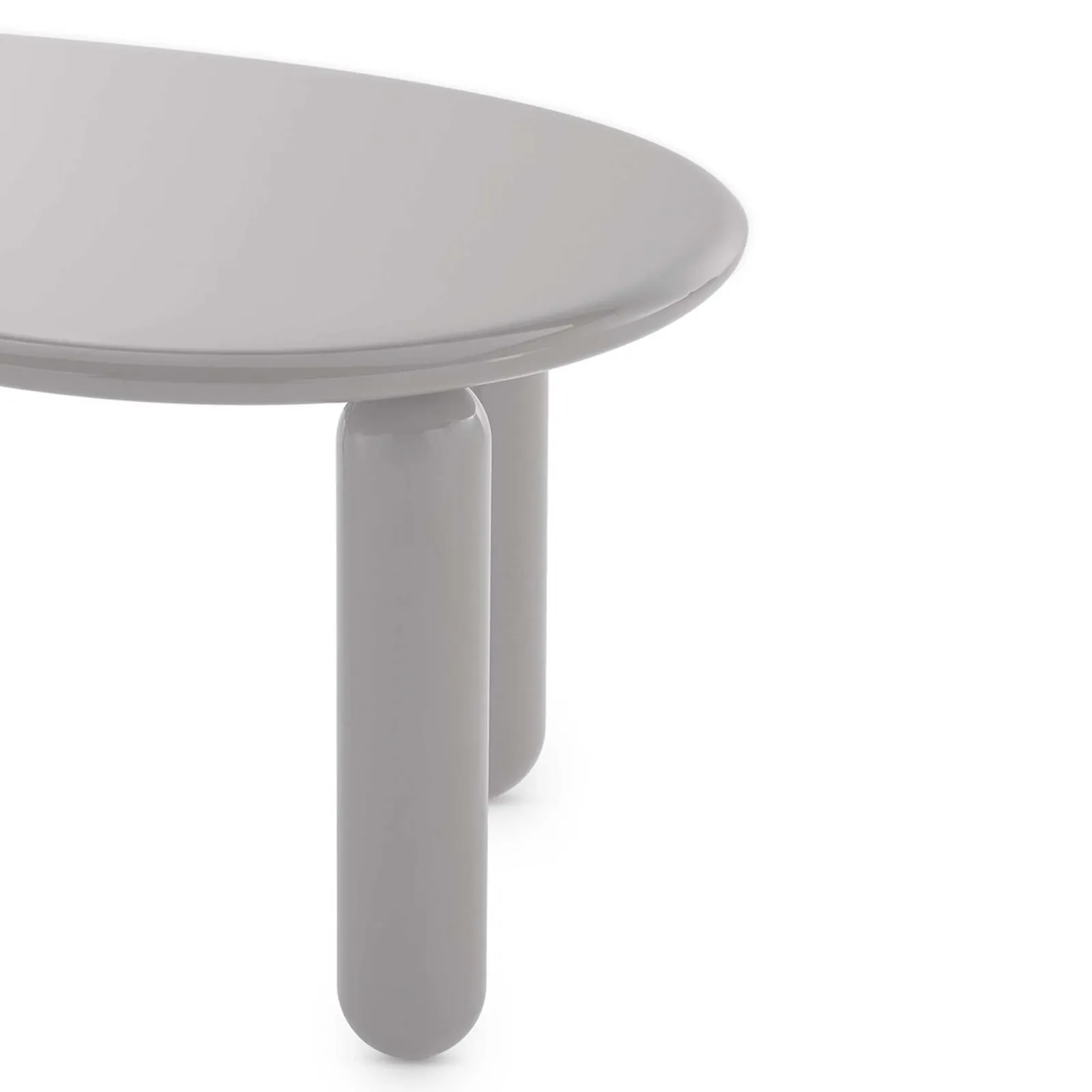 Kartell Undique Mas Side Table 119X59X44 Grey, Round Wood | Barker & Stonehouse 4