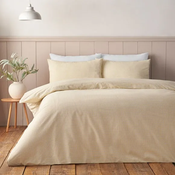Sydney Gingham Polycotton Duvet Cover & Pillowcase Set 1