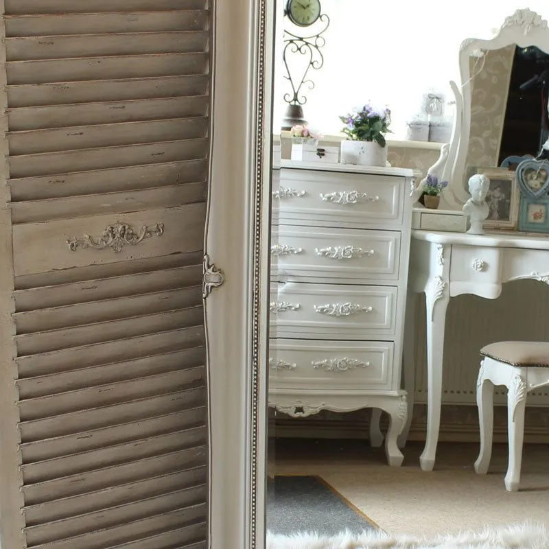 Melody Maison Large Silver Ornate Wall/Floor Mirror 158cm X 78cm 6
