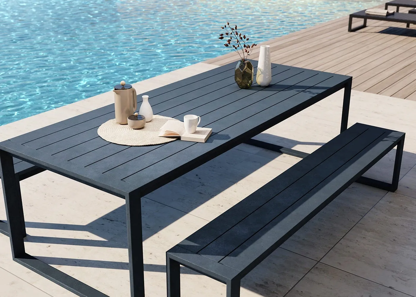 Case Eos Communal Bench Black 3