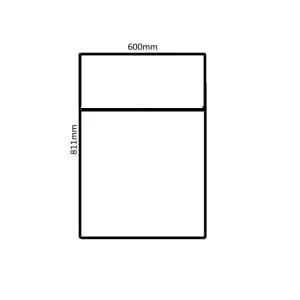 Wickes Lakemoor Navy Blue Standard Depth Toilet Unit - 600mm 2