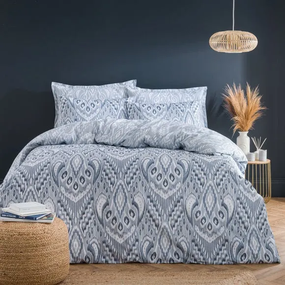 Global Ikat 100% Cotton Duvet Cover & Pillowcase Set 1