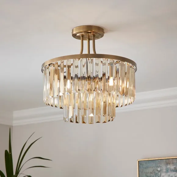 Audra 3 Light Semi Flush Ceiling Light