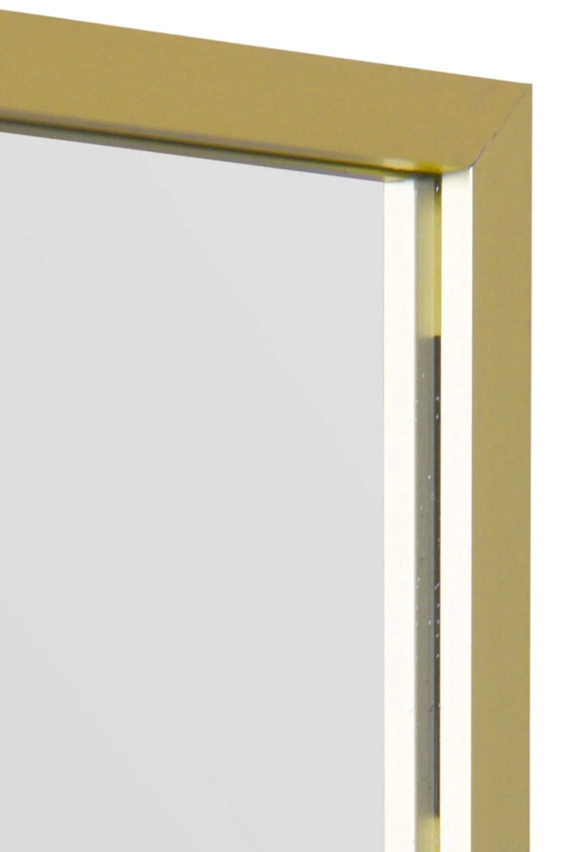 MirrorOutlet Gold Aluminium Edged Wall Leaner Mirror 68" X 43" (174 X 110CM) 6