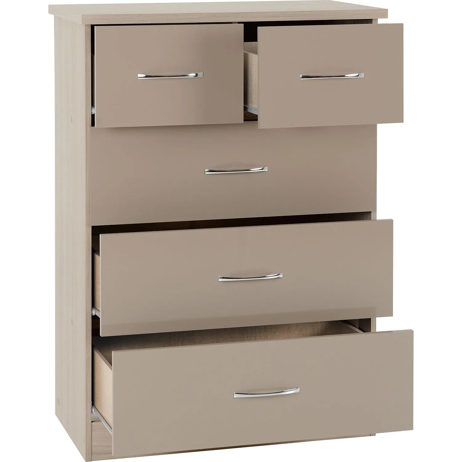 Seconique Nevada 3+2 Drawer Chest in Taupe 4