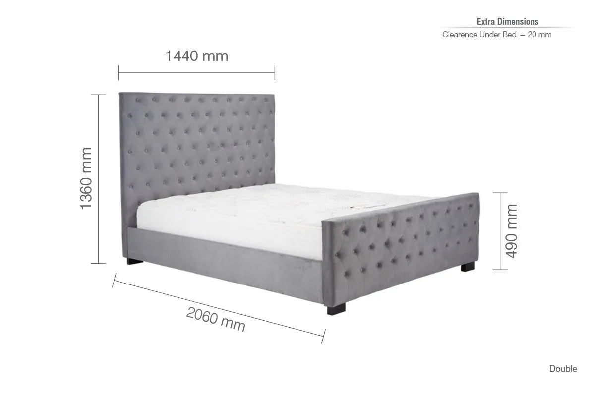 Birlea Marquis Bed in Grey 6