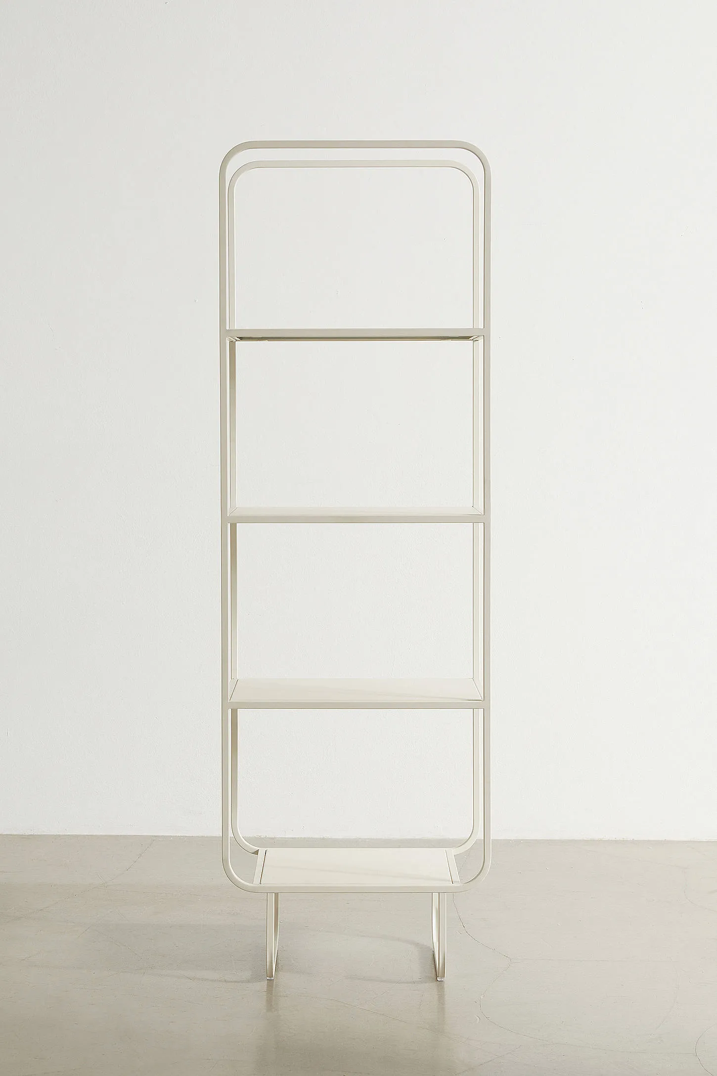 Alana White Narrow Bookcase - White 2