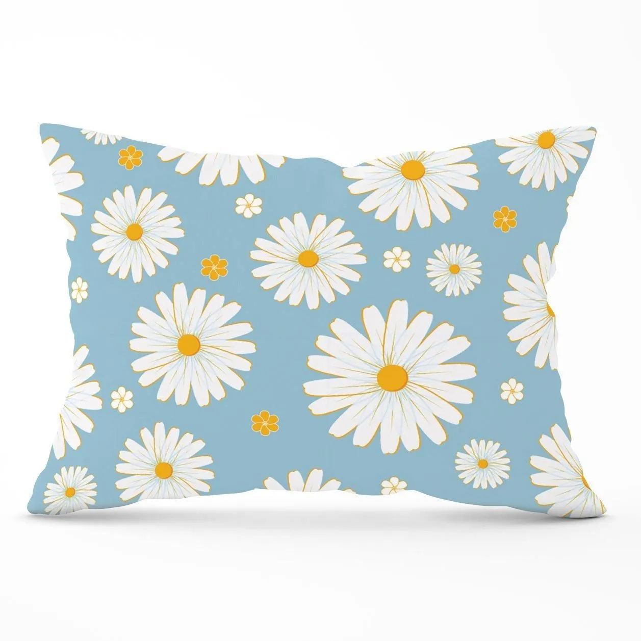 Warren Reed - Designer Summer Daisy Pattern Cushions in Blue