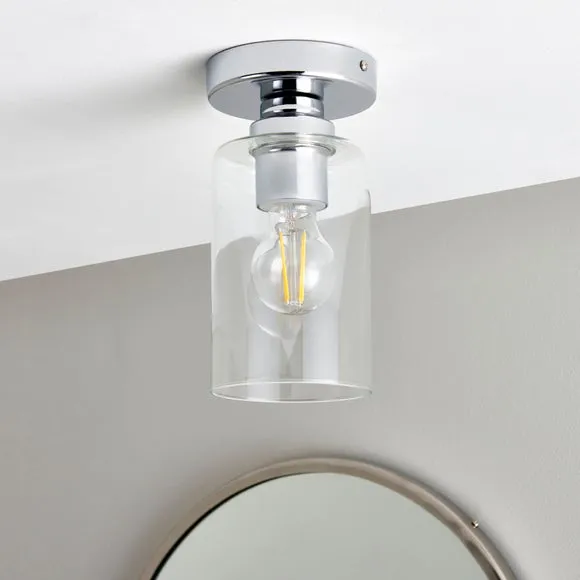 Fryer Bathroom Flush Ceiling Light 2