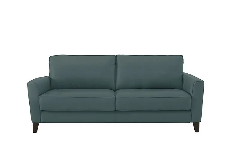 Brondby 3 Seater Leather Sofa - BV Lake Green