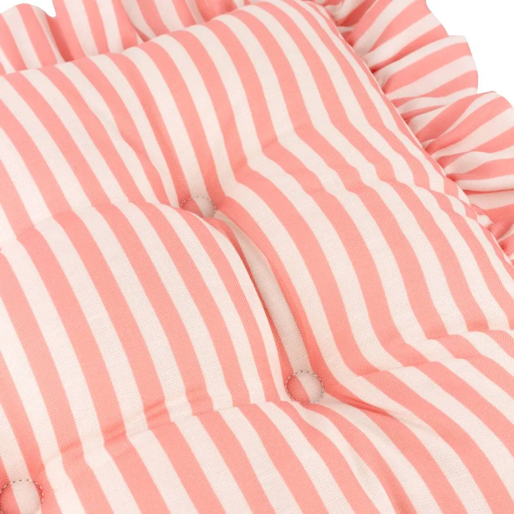 Wylder Millie Ruffle 2 Pack Indoor/Outdoor Seat Pads in Pink 5