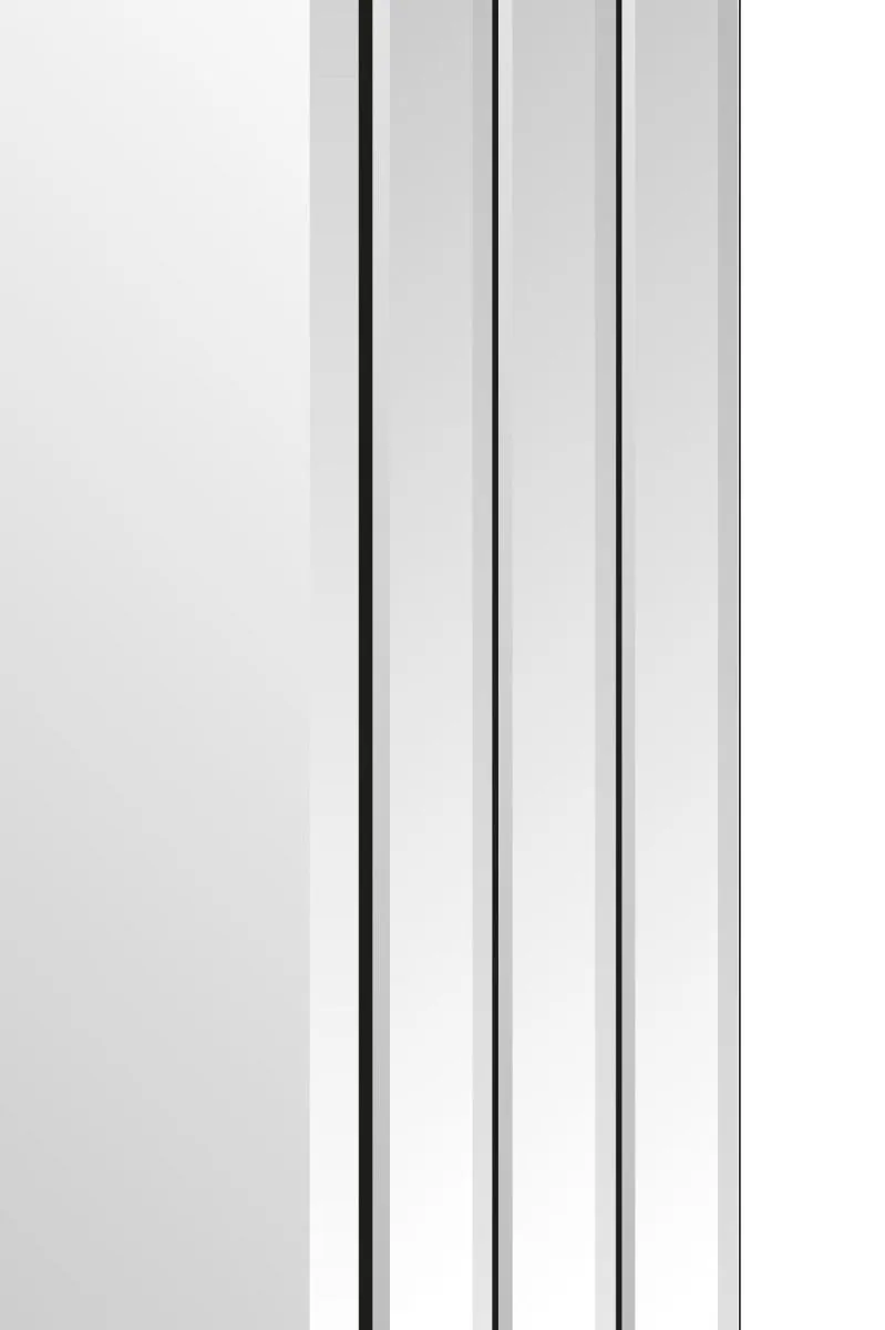 MirrorOutlet Oakley All Glass Triple Edge Bevelled Wall Mirror 100 x 70 CM in Silver 5