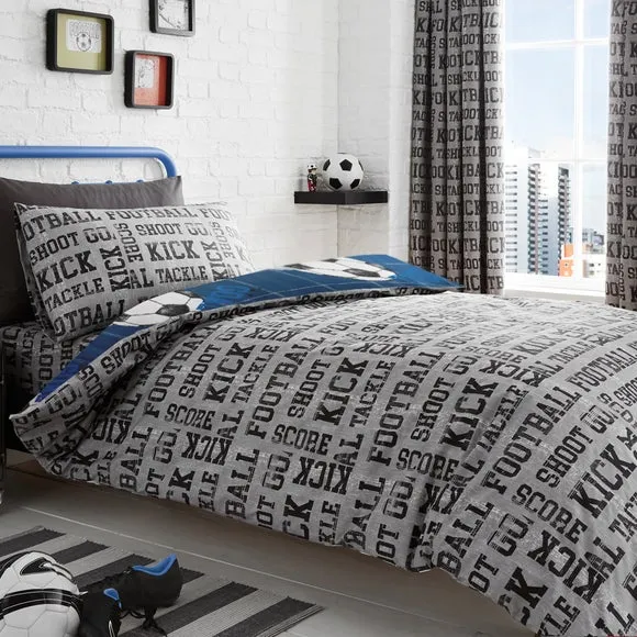 Football Duvet Cover and Pillowcase Set 2