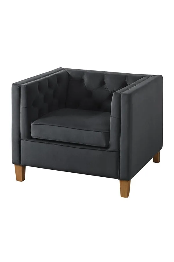 Miasto Armchair Storm Grey Velvet