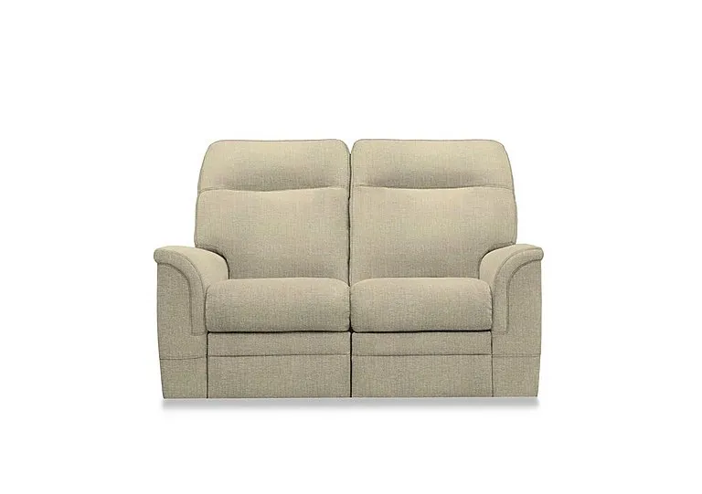 Hudson 23 Fabric 2 Seater Recliner Sofa with Headrests and Power Lumbar - Cromwell Natural