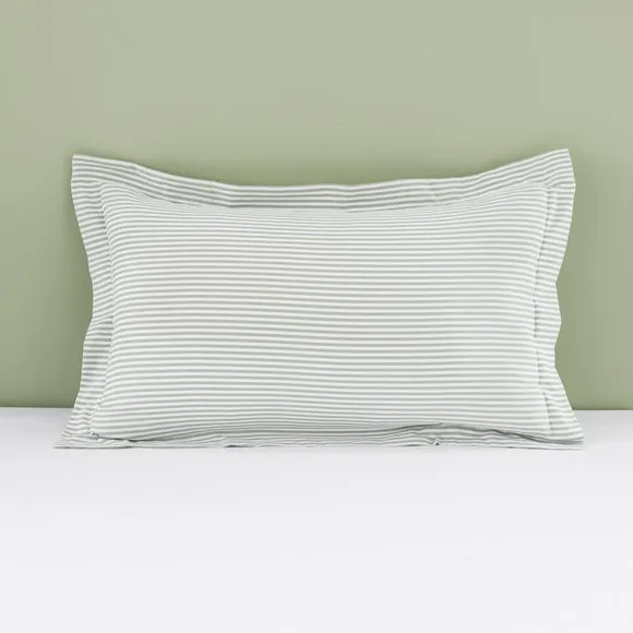 Khai Stripe Sage Oxford Pillowcase