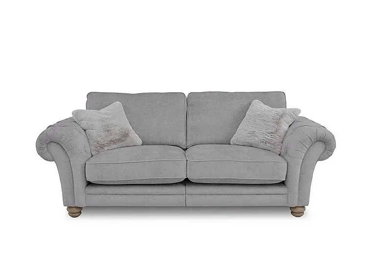 Cotswold 3 Seater Split Frame Classic Back Sofa - Darwin Silver