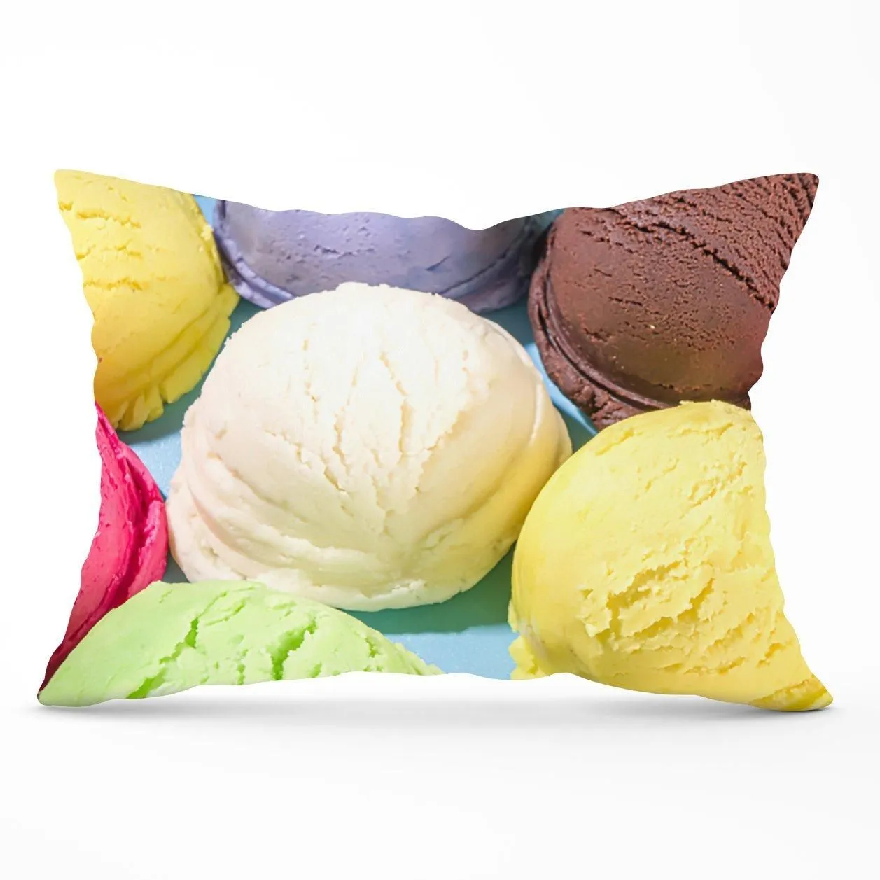 Warren Reed - Designer Ice Cream Scoops Cushions in Yellow