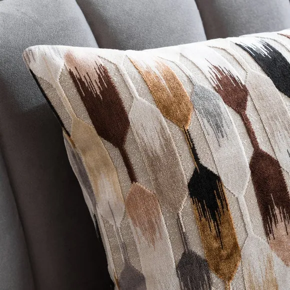 Kelso Cut Velvet Rectangle Cushion 5