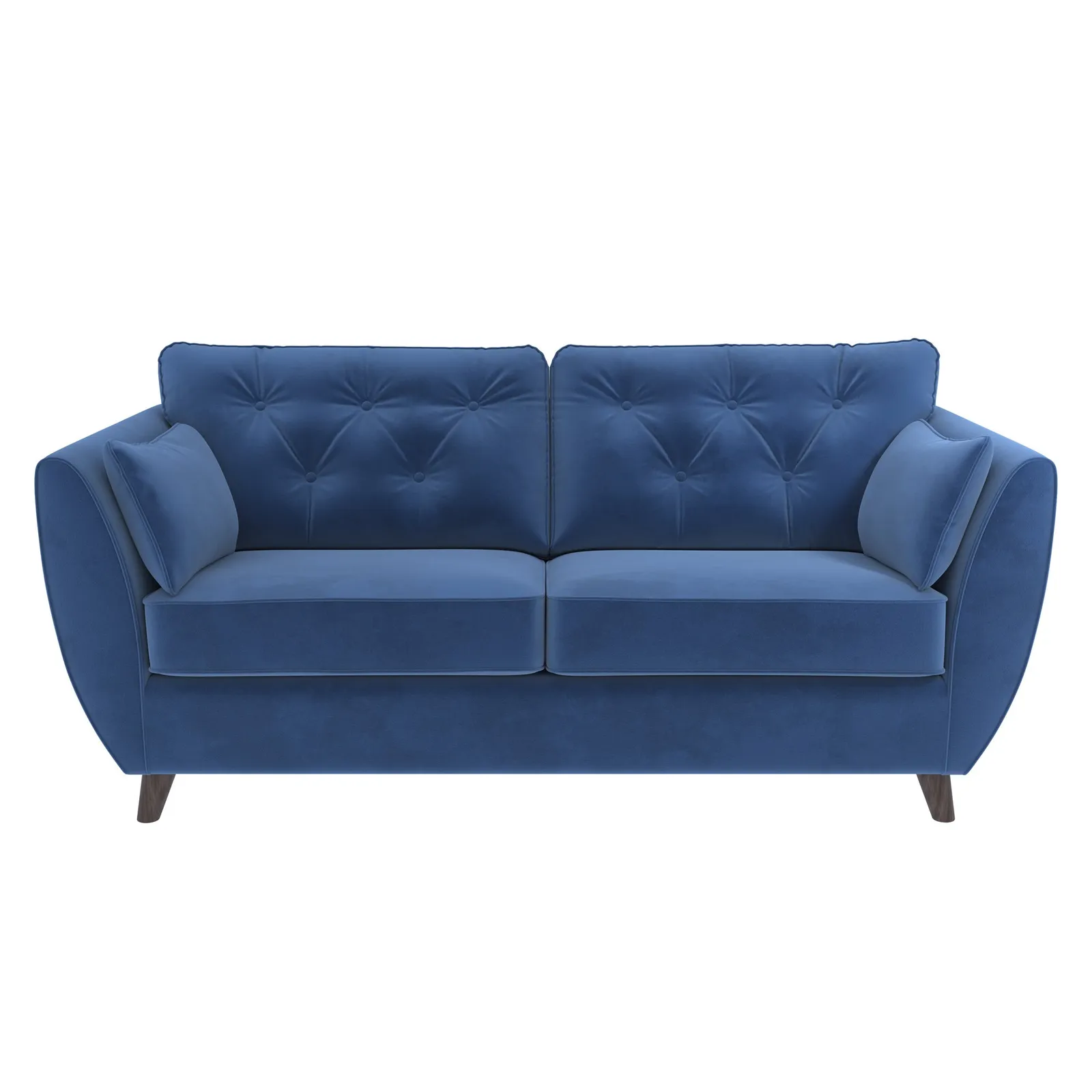 Dalston Velvet 3 Seater Sofa Blue