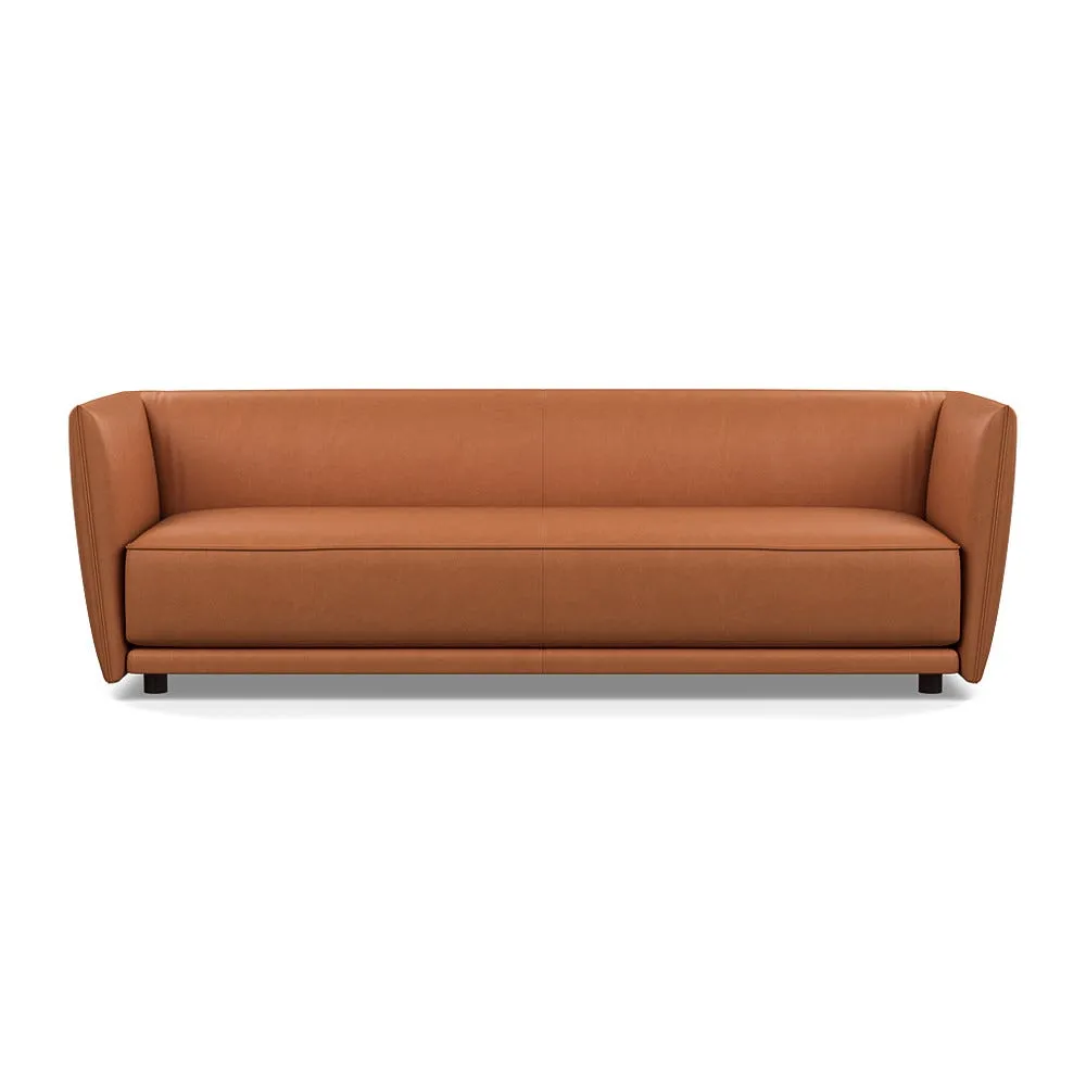 Heal's Valley 4 Seater Sofa Linea Brown Walnut Stain Feet 1
