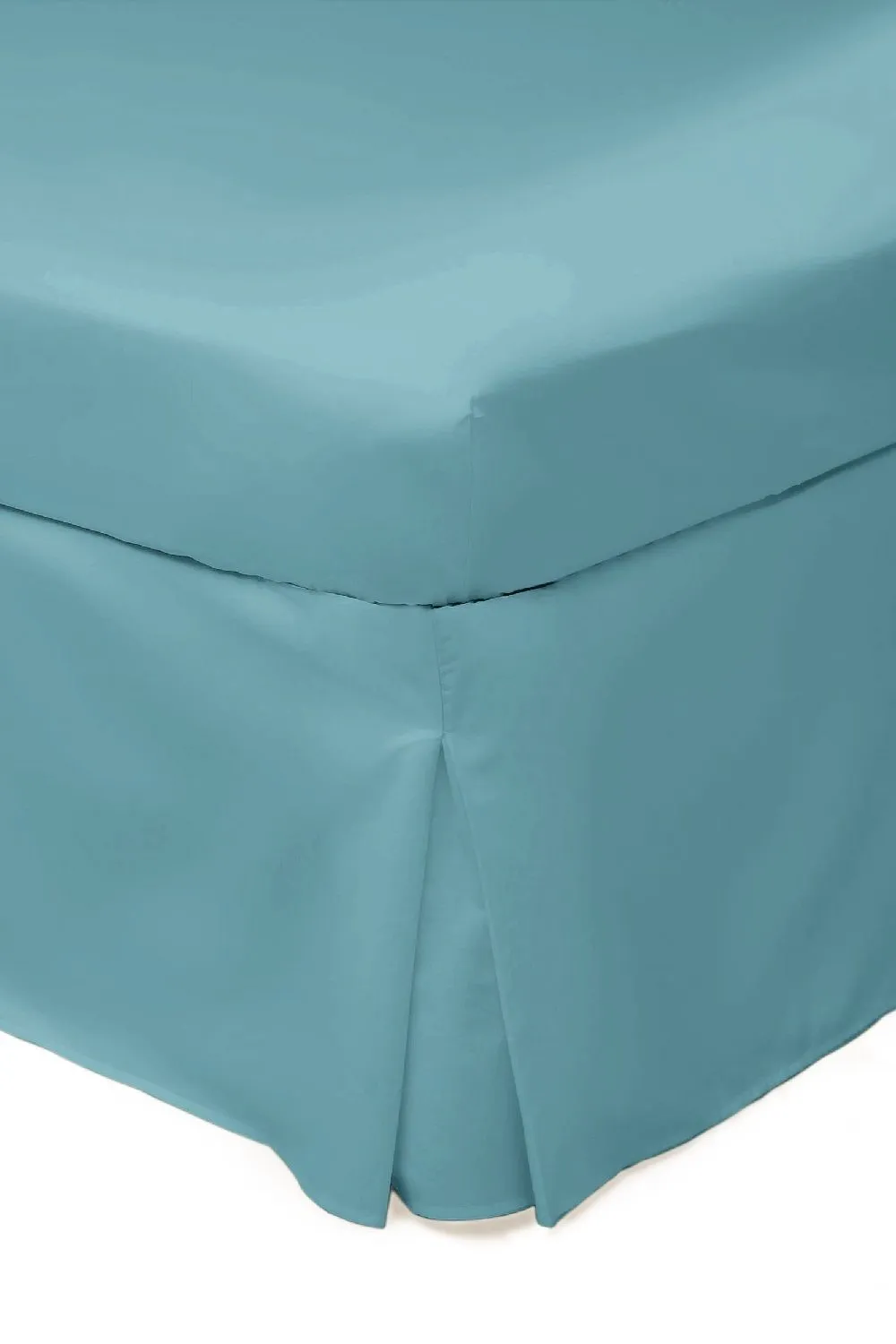 Belledorm Easy Care 200 Thread Count Cotton Polyester Percale Platform Valance in Teal 1