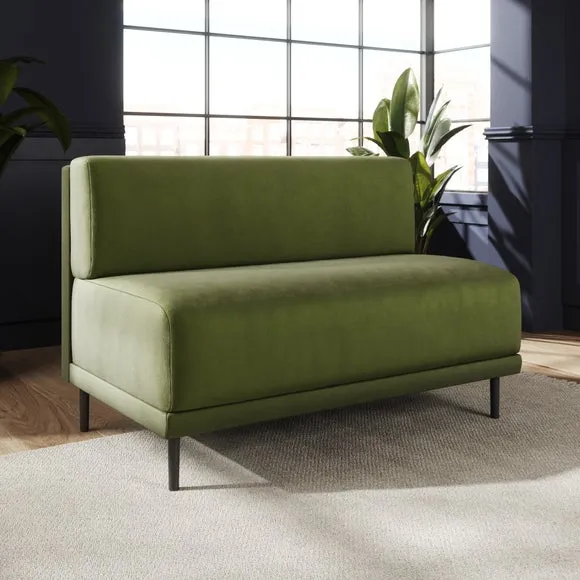 Mae Long Dining Bench, Matte Plush Velvet 2