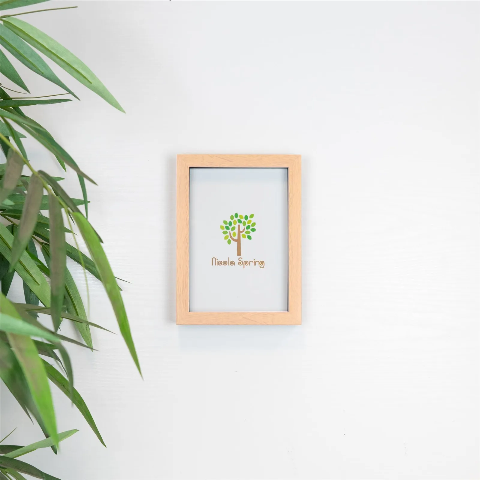Nicola Spring 3D Box Photo Frame - A5 (6 x 8") - Pack of 1 in Light Brown 5