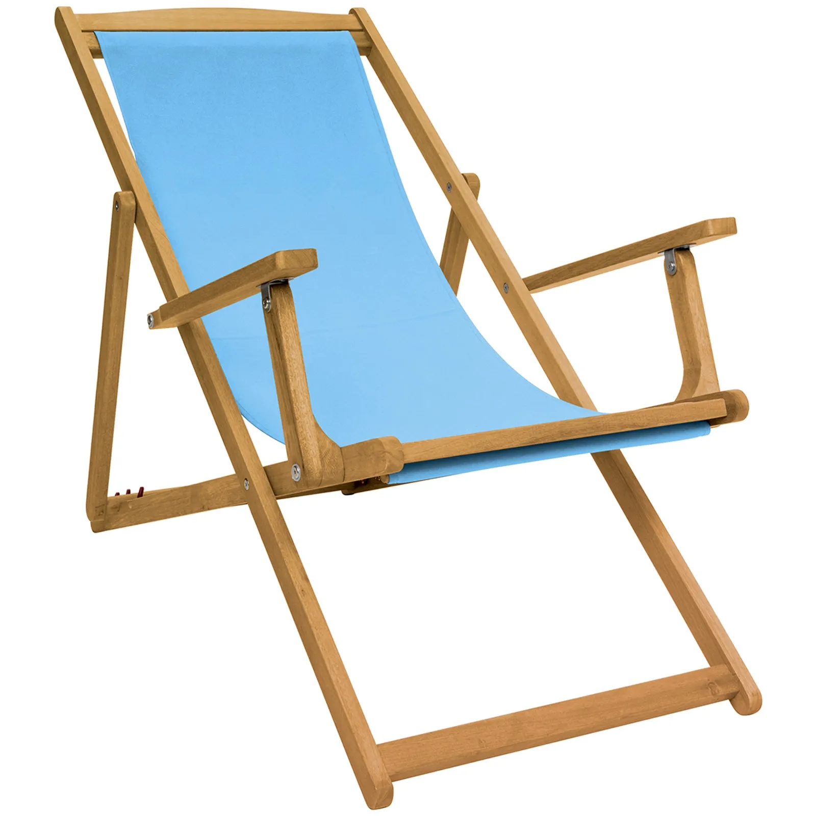 Teal Wooden Deck Chair