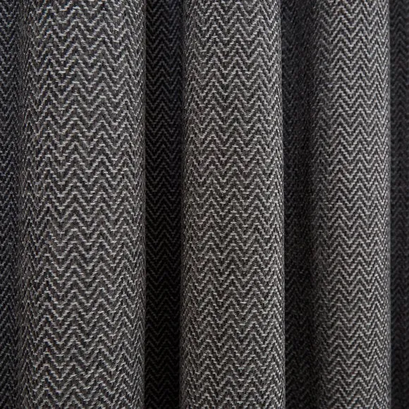 Herringbone Chenille Eyelet Curtains 3