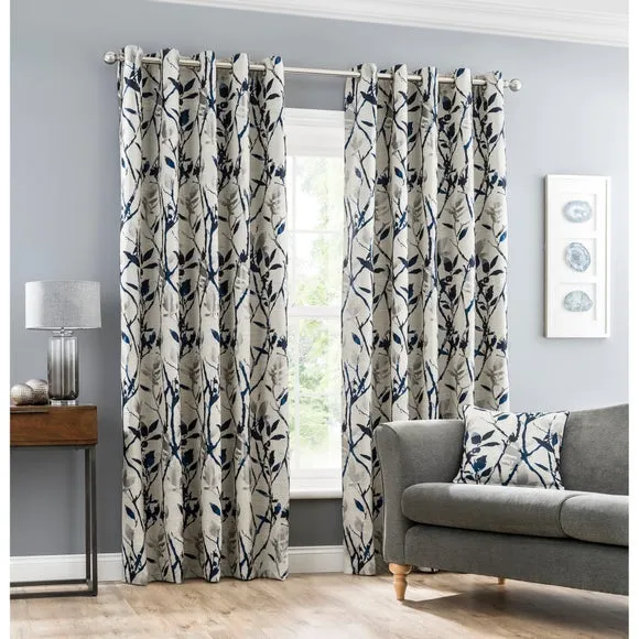 Zen Jacquard Eyelet Curtains 2