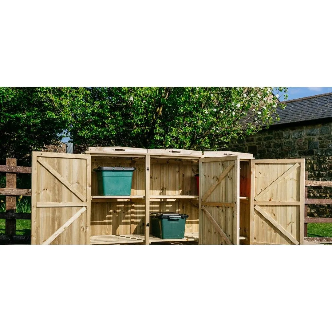 Buttercup Farm Chatburn 6 Box Store - Timber - Fits 6 x Boxes in Brown 3